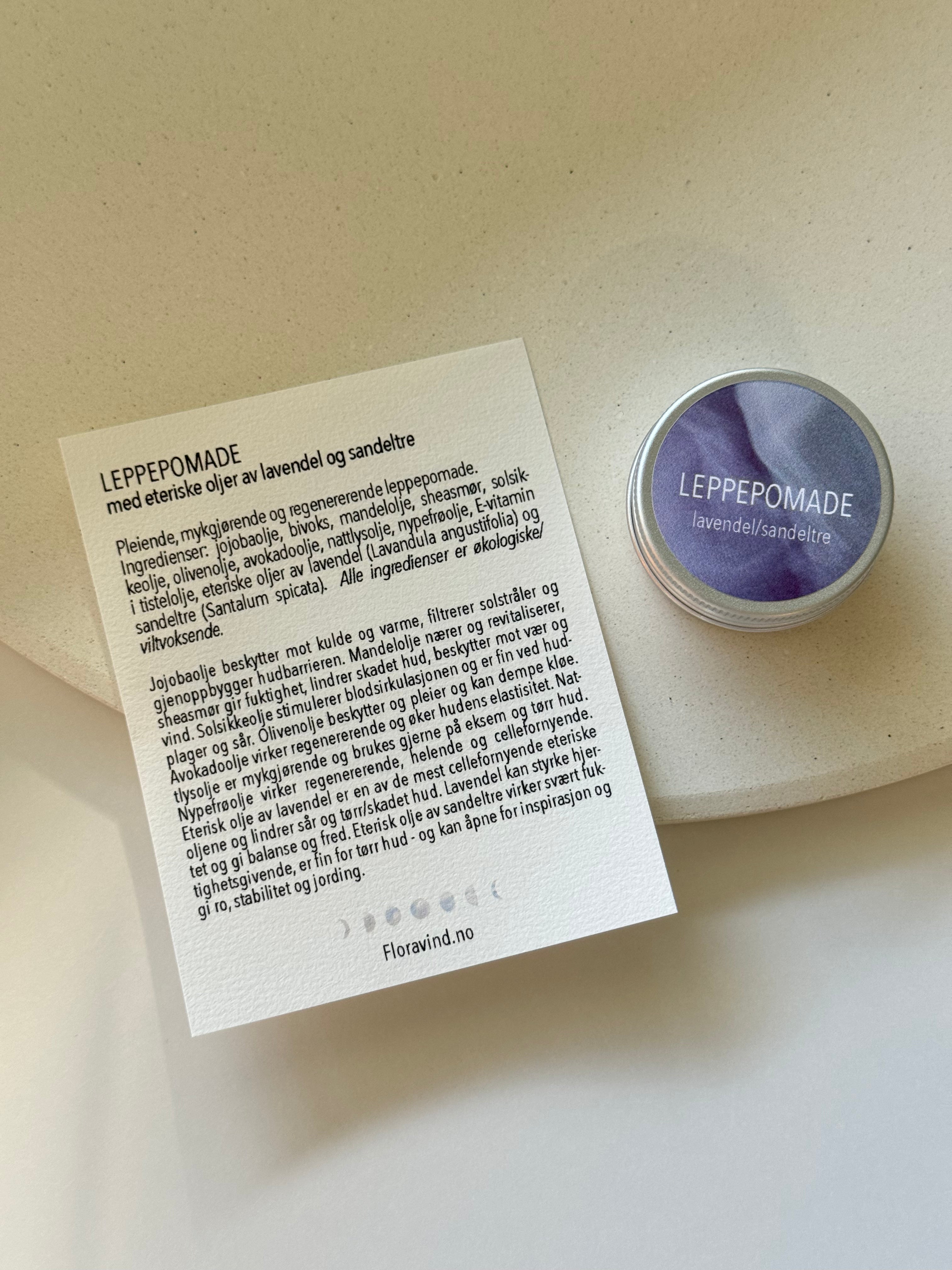 Leppepomade | Lavendel & Sandeltre