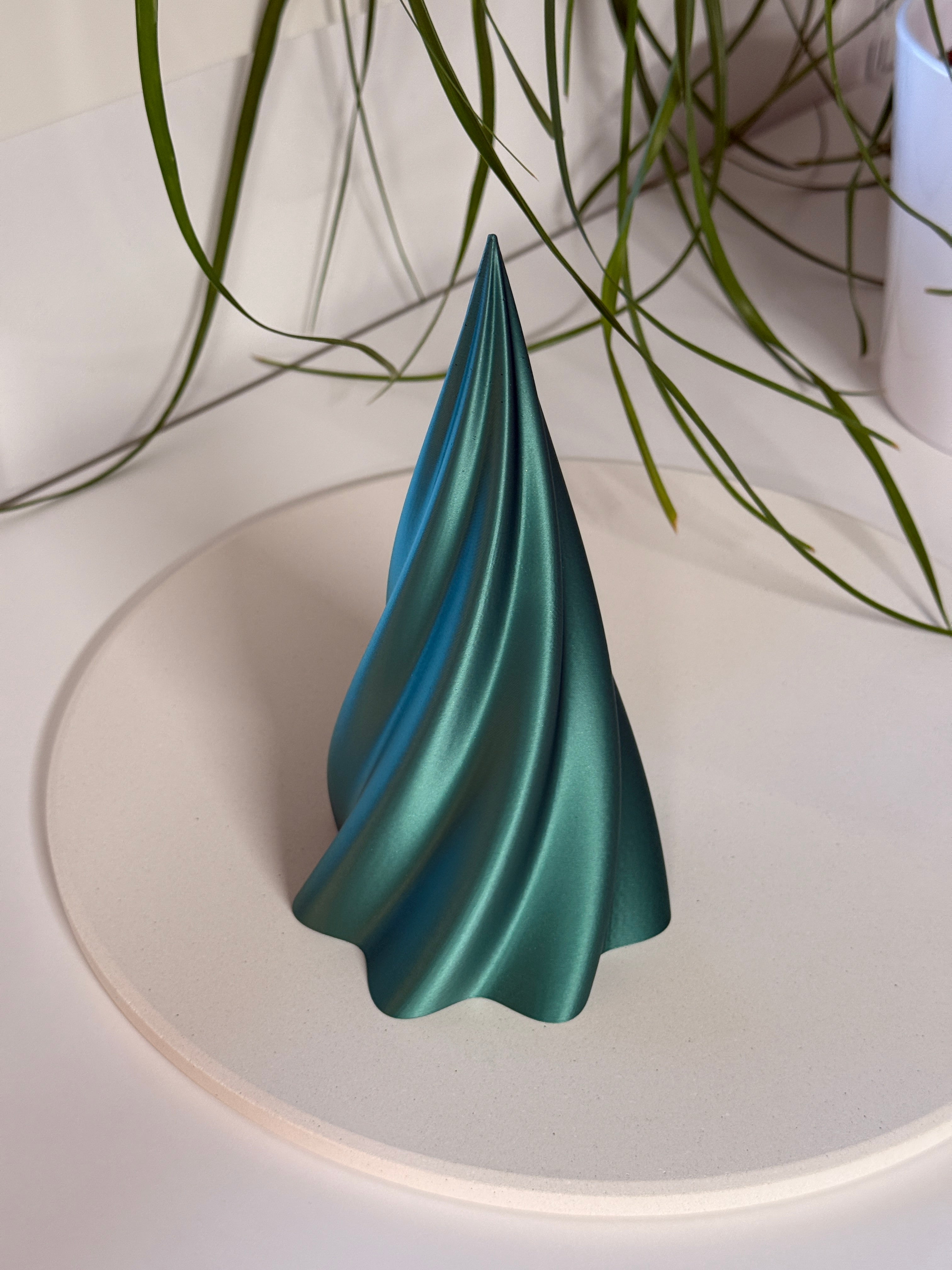 Juletre ovenfra Grønn 3D printet PLA