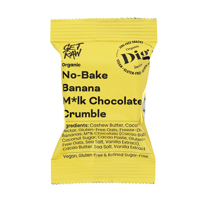 Get Raw Crumble | Banan & Melkesjokolade