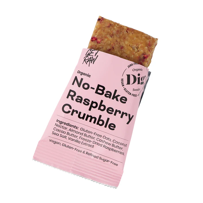Get Raw Crumble | Bringebær