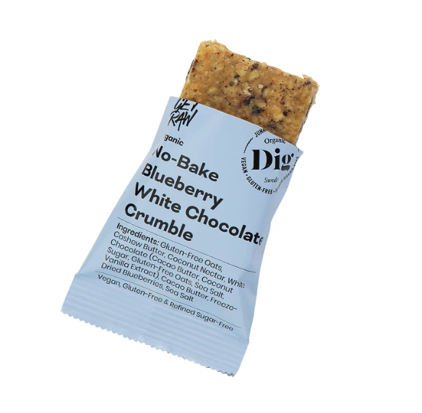 Get Raw Crumble | Blåbær & Hvit Sjokolade