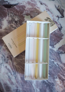 Sugerør Kit | Glass Pastellfarger